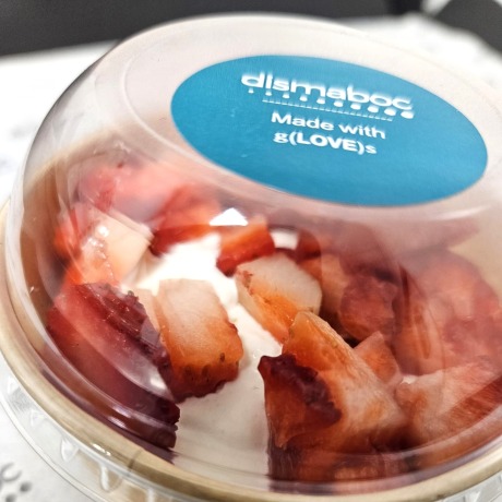Yogur griego con fresas