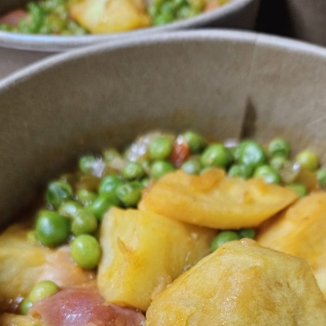 Guisantes estofados con...