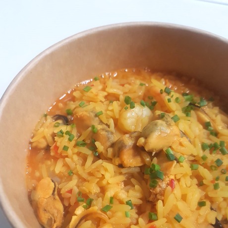 Arroz meloso de mejillones,...