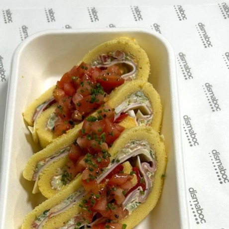 Pionono relleno de jamón...